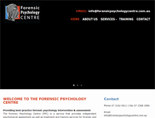 Tablet Screenshot of forensicpsychologycentre.com.au